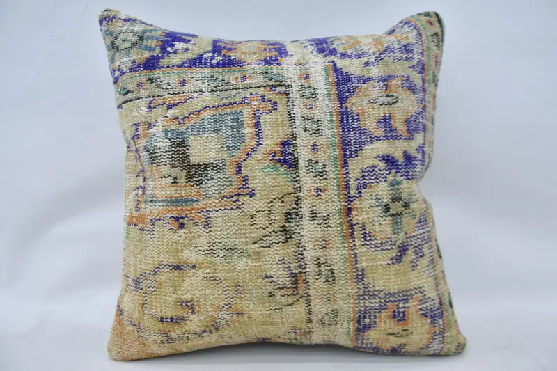 Pillow for Couch, 24x24 Beige Pillow Sham, Toss Cushion Cover, Home Decor Pillow, Morroccon Kilim Cushion Pillow Case, Kilim Pillow Cover, Pillow - 4
