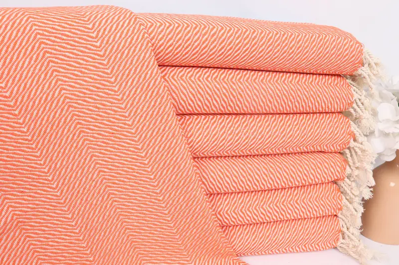 Travel Towel, Employee Gifts, Monogram Hand Towel, Best Friend Gift, Personalized Dish Towel, Monogrammed Hand Towel, 40x20 Cotton Chevron Towel - 1