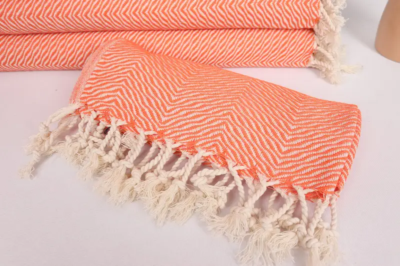 Travel Towel, Employee Gifts, Monogram Hand Towel, Best Friend Gift, Personalized Dish Towel, Monogrammed Hand Towel, 40x20 Cotton Chevron Towel - 4