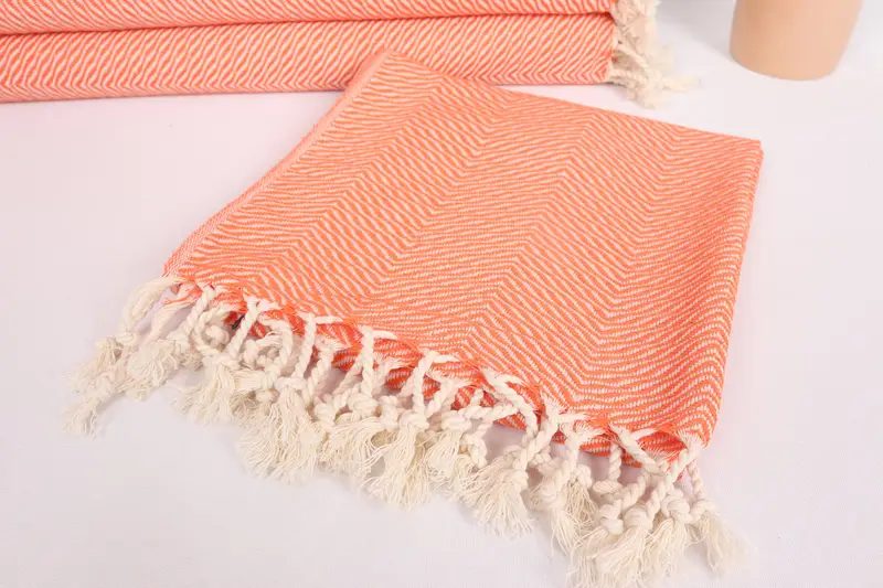 Travel Towel, Employee Gifts, Monogram Hand Towel, Best Friend Gift, Personalized Dish Towel, Monogrammed Hand Towel, 40x20 Cotton Chevron Towel - 5