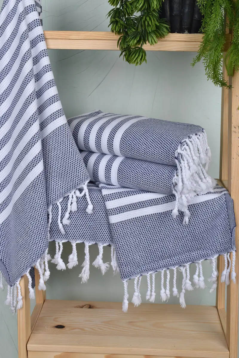 Handmade Gift, 44x24 Cotton Striped Towel, Personalized Turkish Towel, Personalized Kitchen Towel, Monogram Kitchen Towel, Monogram Hand Towel - 6