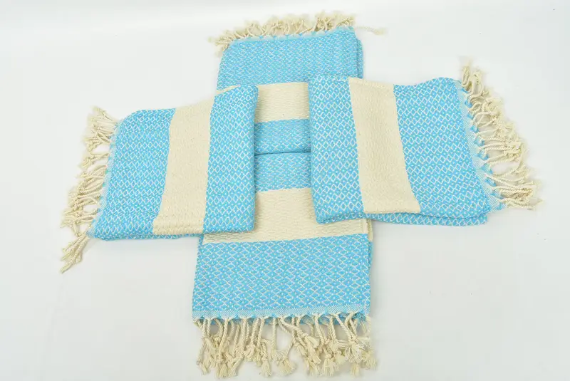 Monogrammed Hand Towel, 40x20 Cotton Geometric Towel, Bathroom Hand Towel, Gifts For Him, Monogram Towels, Monogram Kitchen Towel, Turkish Tea Towel - 6