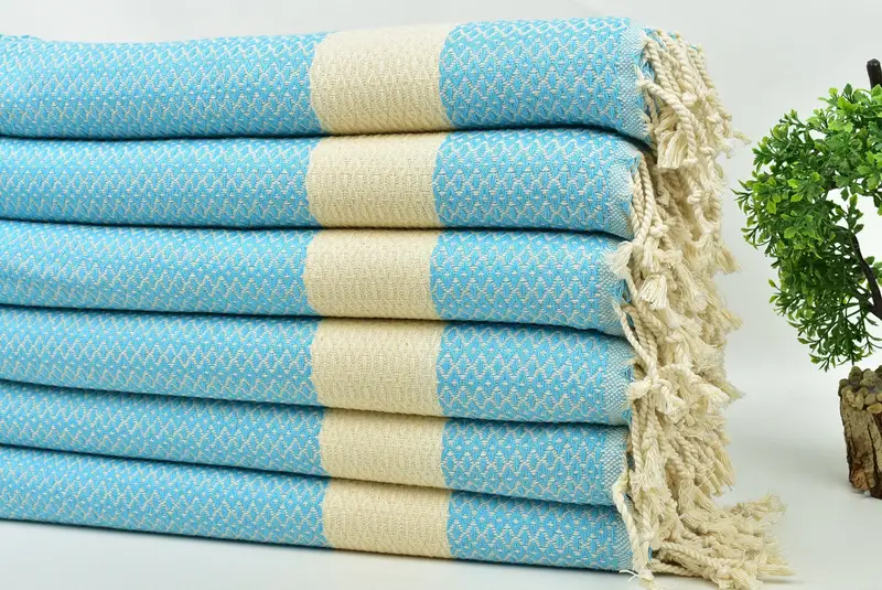Monogrammed Hand Towel, 40x20 Cotton Geometric Towel, Bathroom Hand Towel, Gifts For Him, Monogram Towels, Monogram Kitchen Towel, Turkish Tea Towel - 3