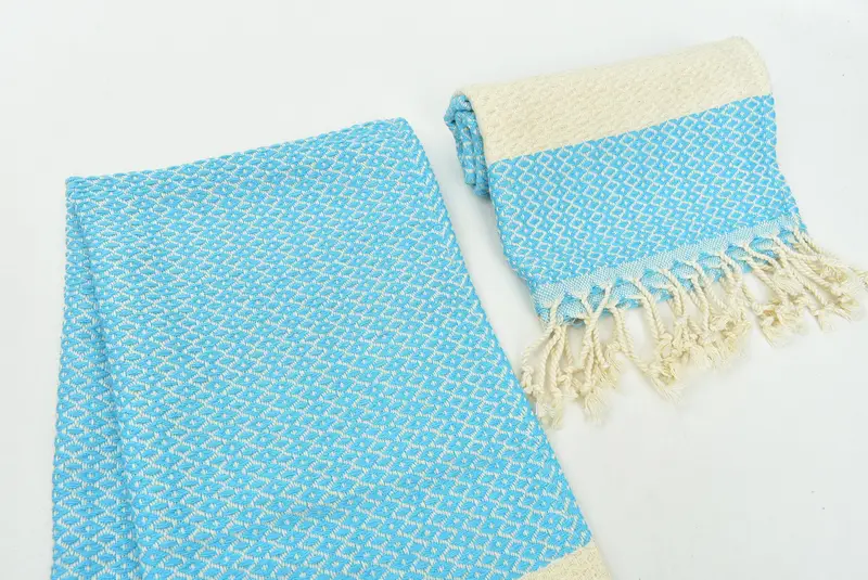 Monogrammed Hand Towel, 40x20 Cotton Geometric Towel, Bathroom Hand Towel, Gifts For Him, Monogram Towels, Monogram Kitchen Towel, Turkish Tea Towel - 7