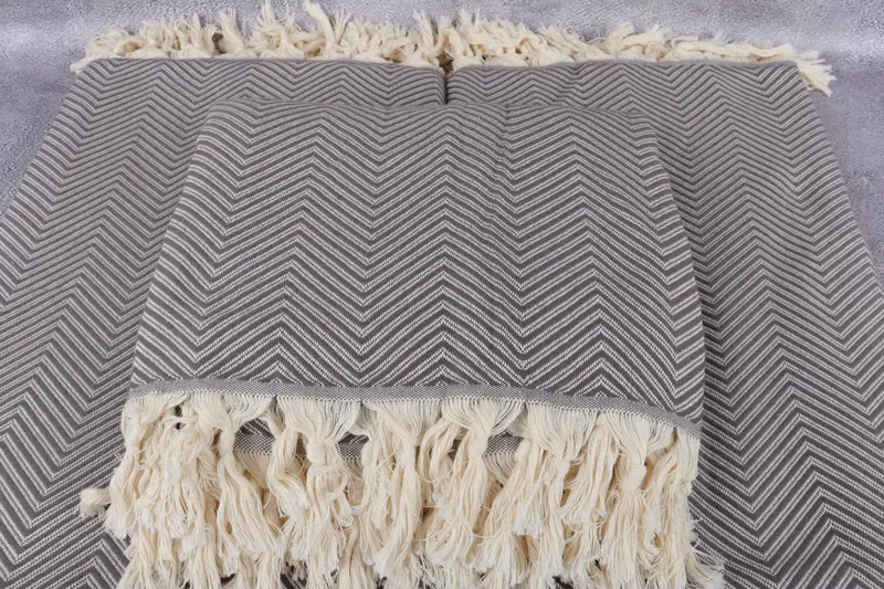 Housewarming Gift, 92x80 Cotton Striped Towel, Organic Throw, Best Wedding Gift, Bridal Shower Gift, Personalized Gift For Him, Personalized Blanket - 4