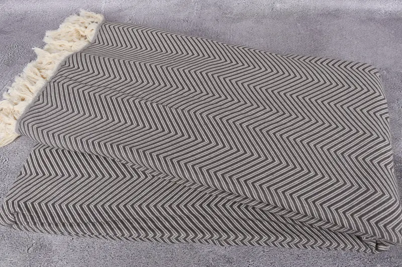 Housewarming Gift, 92x80 Cotton Striped Towel, Organic Throw, Best Wedding Gift, Bridal Shower Gift, Personalized Gift For Him, Personalized Blanket - 6