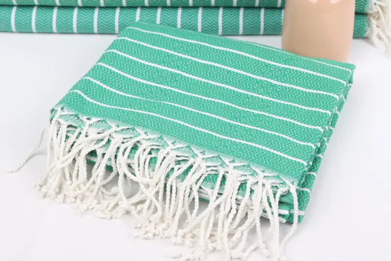 Unique Wedding Gift, Handmade Gift, Organic towel, 70x40 Cotton Striped Towel, Bath towel, Wedding Favors, Gift For Wedding Day, Decorative Towel - 5