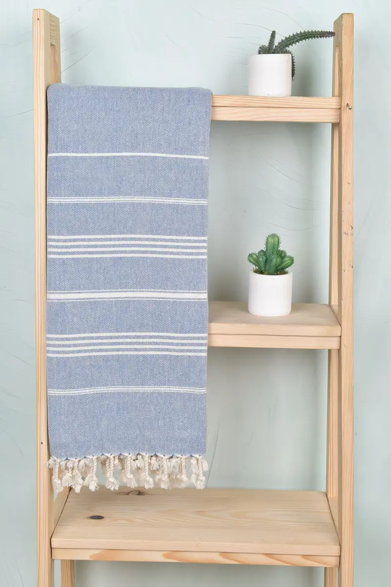 Organic Cotton Towel, Bachelorette Beach Towel, Bridal Party Gifts, Turkish hand towel, Bridal Shower Gift, Hammam towel, 70x40 Cotton Striped Towel - 8