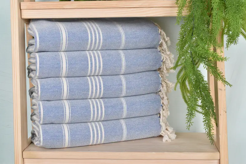 Organic Cotton Towel, Bachelorette Beach Towel, Bridal Party Gifts, Turkish hand towel, Bridal Shower Gift, Hammam towel, 70x40 Cotton Striped Towel - 1