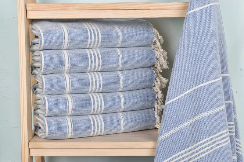 Organic Cotton Towel, Bachelorette Beach Towel, Bridal Party Gifts, Turkish hand towel, Bridal Shower Gift, Hammam towel, 70x40 Cotton Striped Towel - 2