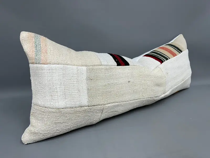 Home Decor Pillow, Garden Pillow Cover, Cushion Case, 16x43 Beige Cushion Cover, Vintage Pillow, Kilim Pillow, Neutral Pillow Case - 2