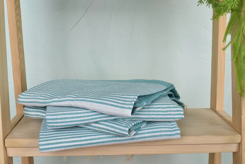 Spa Towel, Beach Size Towel, 70x40 Cotton Striped Towel, Baby Boy Gift, Wedding Anniversary Gift, Beach towel, Cotton towel, Personalized Gifts - 7
