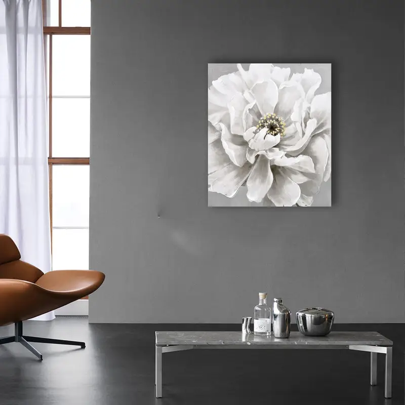 Elegant White Abstract Printed Glass - Modern Luxury Design