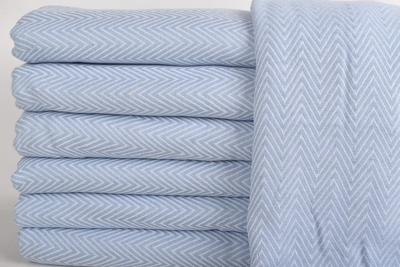 Custom Blanket, 96x80 Cotton Chevron Towel, Housewarming Gift, Wedding Anniversary Gift, Bachelorette Party Favors, Engagement Gift, Organic Throw - 2