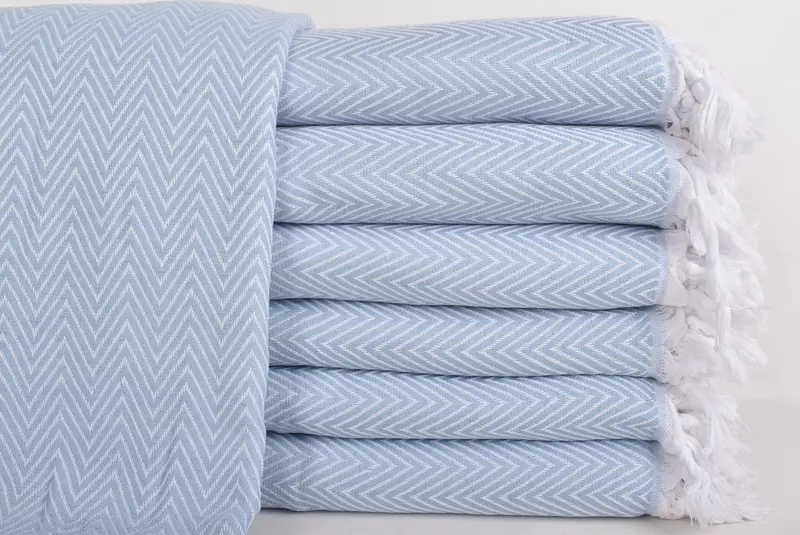 Custom Blanket, 96x80 Cotton Chevron Towel, Housewarming Gift, Wedding Anniversary Gift, Bachelorette Party Favors, Engagement Gift, Organic Throw - 1