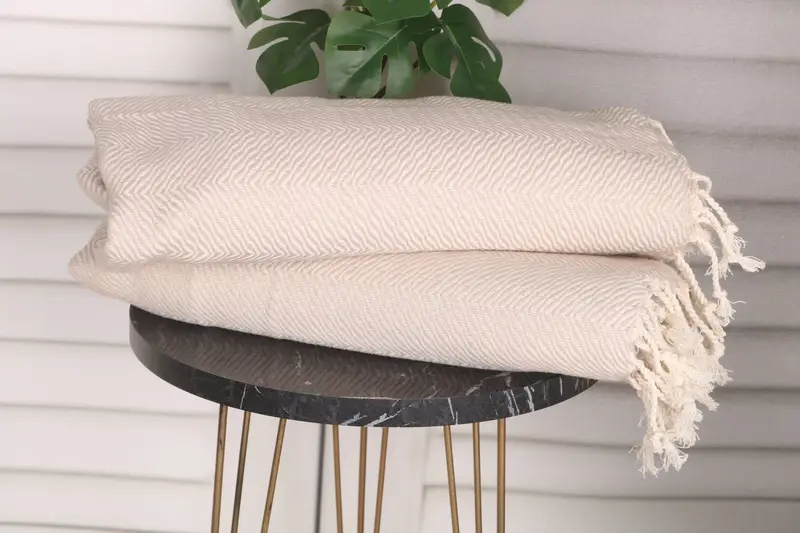 Spa Towel, Personalized Gift For Her, Custom Turkish Towel, Turkish Tea Towel, 40x20 Cotton Chevron Towel, Small Bath Towels, Wedding Gift - 3