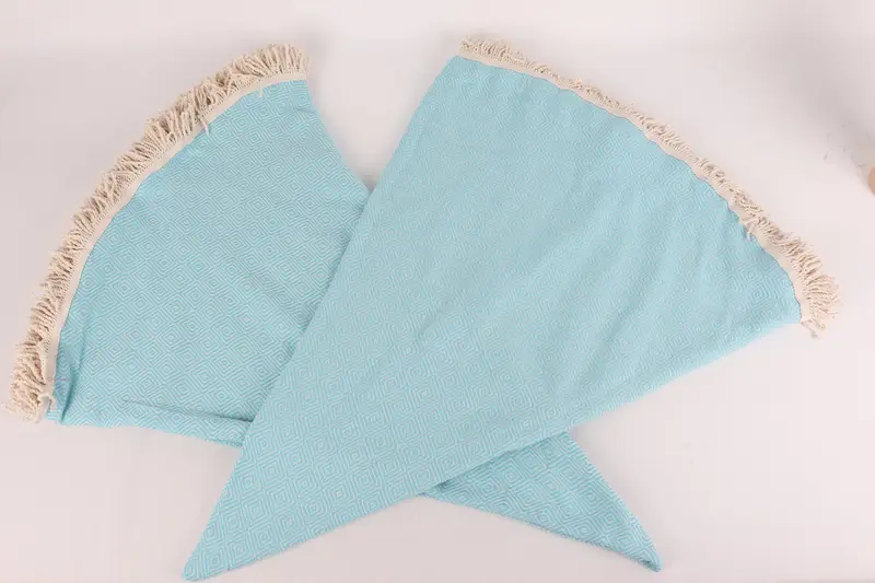 Wedding Favors, Lightweight Turkish towel for beach, Monogrammed Beach Towel, Gift For Bride, Large Turkish Towel, 64x64 Cotton Round Diamond Towel - 8