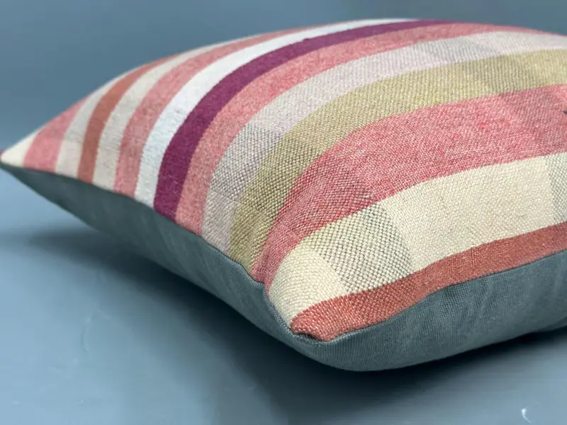 Yoga Pillow Sham, Kilim Pillow Cover, Decorative Cushion Case, 20x20 Beige Pillow Case, Vintage Pillow, Pillow Cover, Interior Designer Pillow - 6
