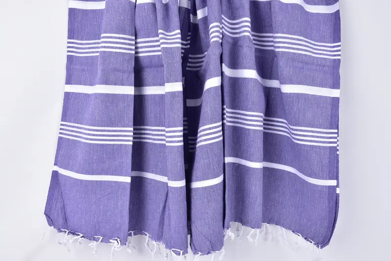 Bridal Shower Gift, Wedding Towel, Cotton towel, Personalised Gift, 70x40 Cotton Striped Towel, Fouta towel, Sand-resistant Turkish towel for travel - 8