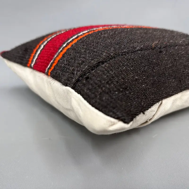 Morroccon Kilim Cushion Cushion Cover, Boho Pillow, Ethnical Kilim Rug Pillow, Vintage Pillow, Pillow Case, 12x12 Red Cushion Cover - 6
