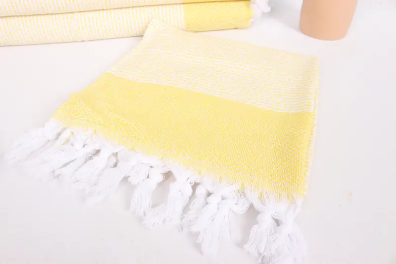 40x18 Cotton Diamond Towel, Monogram Towels, Bridesmaid Gifts, Monogram Hand Towel, Wedding Day Gift For Bride, Personalized Gift, Organic Towel - 5