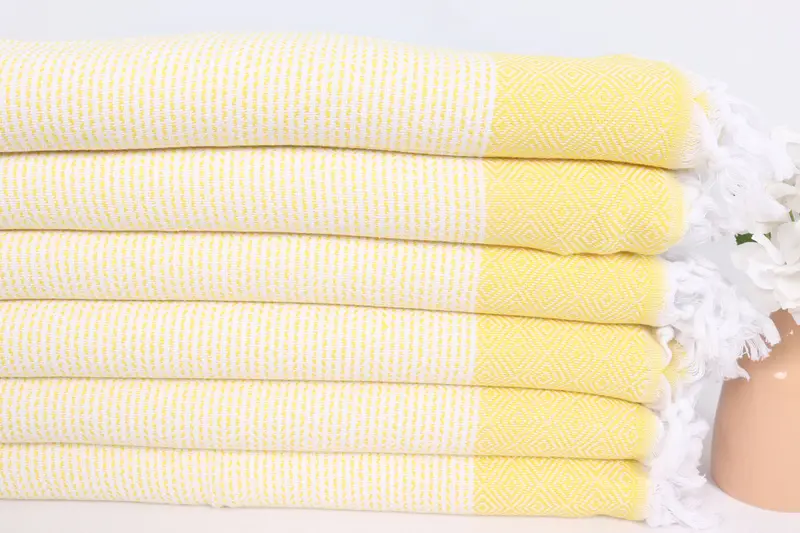 40x18 Cotton Diamond Towel, Monogram Towels, Bridesmaid Gifts, Monogram Hand Towel, Wedding Day Gift For Bride, Personalized Gift, Organic Towel - 3