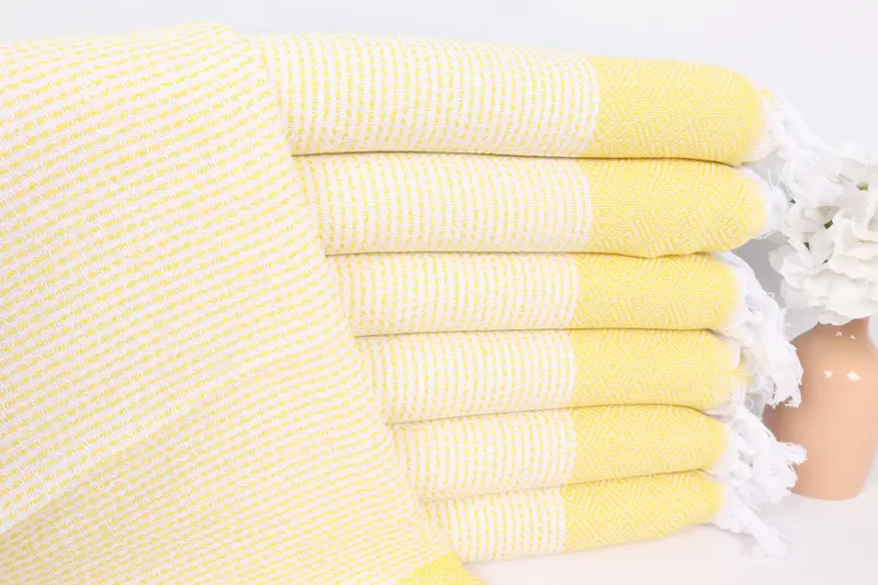 40x18 Cotton Diamond Towel, Monogram Towels, Bridesmaid Gifts, Monogram Hand Towel, Wedding Day Gift For Bride, Personalized Gift, Organic Towel - 1