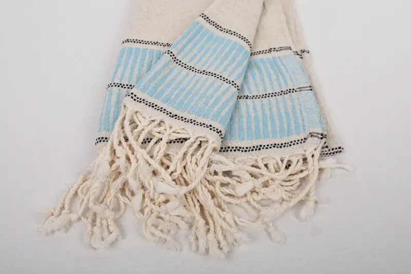 70x40 Linen Striped Towel, Lightweight towel, Valentines Day Gift Idea, Peshtemal Towel USA, Travel Towel, Turkish towel, Bachelorette Party Gifts - 8