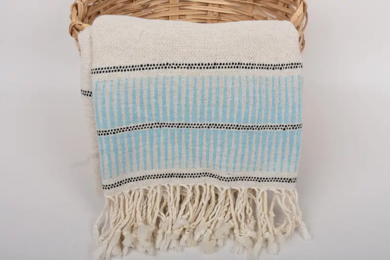 70x40 Linen Striped Towel, Lightweight towel, Valentines Day Gift Idea, Peshtemal Towel USA, Travel Towel, Turkish towel, Bachelorette Party Gifts - 5