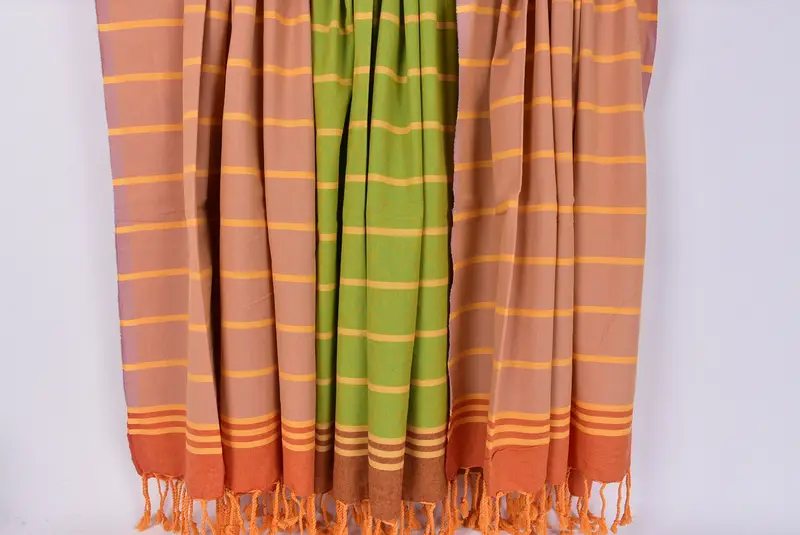 Custom Beach Towels, Personalized Bridesmaid Gift, Turkish Towel Beach, Scarf Towel, Personalised Gift, 70x36 Cotton Striped Towel, Handmade Gift - 8