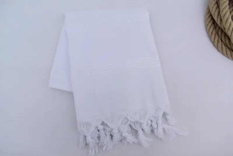 Bridesmaid Gift, Embroidered Towel, Bridal Gifts, Wedding Hand Made Gift, 70x30 Cotton Striped Towel, Turkish Beach Towel Monogram, Peshtemal Towel - 3