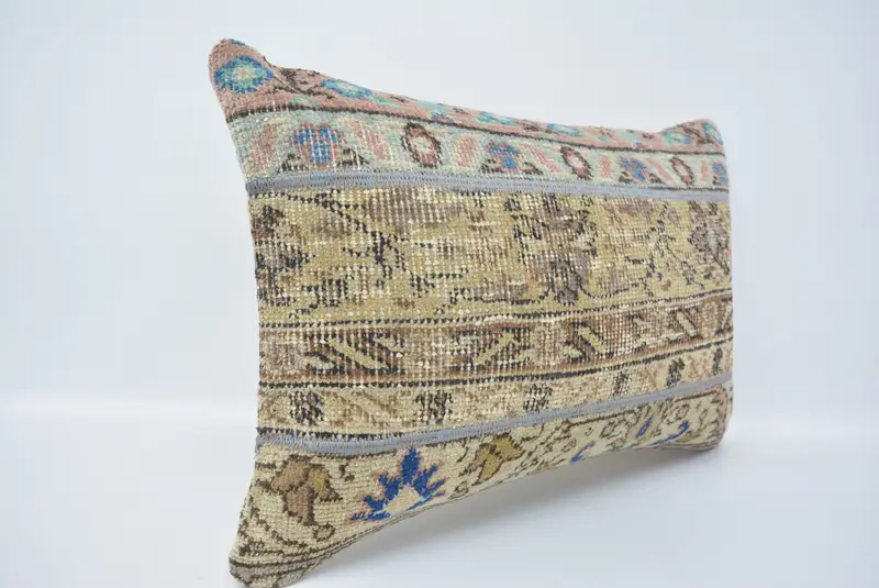 Boho Pillow, Cushion, Home Decor Pillow, Aztec Pillow Sham, 16x24 Beige Pillow, Antique Pillows, Pastel Cushion, Designer Throw Pillow Cover - 3