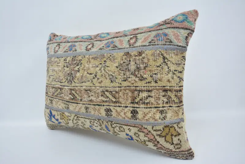 Boho Pillow, Cushion, Home Decor Pillow, Aztec Pillow Sham, 16x24 Beige Pillow, Antique Pillows, Pastel Cushion, Designer Throw Pillow Cover - 4