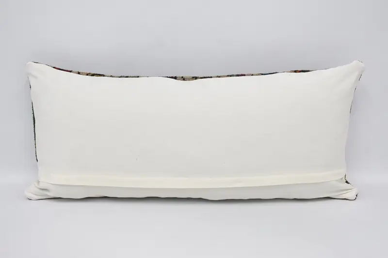 Sofa Bolster Cushion Case, Pillow for Sofa, Gift Pillow, 16x36 Orange Cushion, Vintage Kilim Throw Pillow, Cushion Cover, Shabby Chic Cushion Case - 6