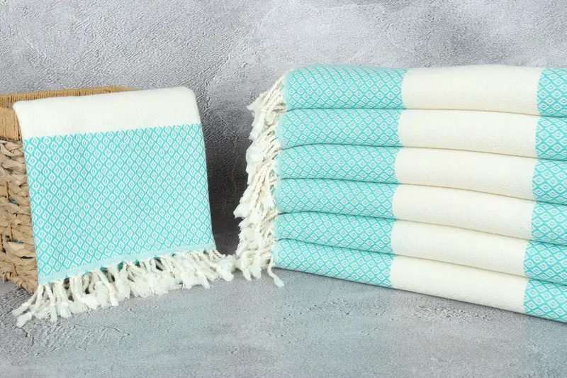 Wedding Favors, Best Wedding Gift, 70x36 Linen Diamond Towel, Bachelorette Favor, Handmade Turkish Towel, Bridesmaid Gift Towel, Home Decor Gifts - 3