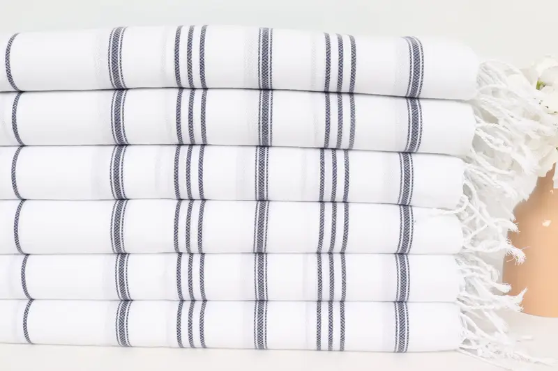 Xmas Gifts, Gift For Bride, Turkish Hand Towel, Monogram Hand Towel, Decorative Towel, 40x24 Cotton Striped Towel, Summer Gift, Custom Hand Towel - 3