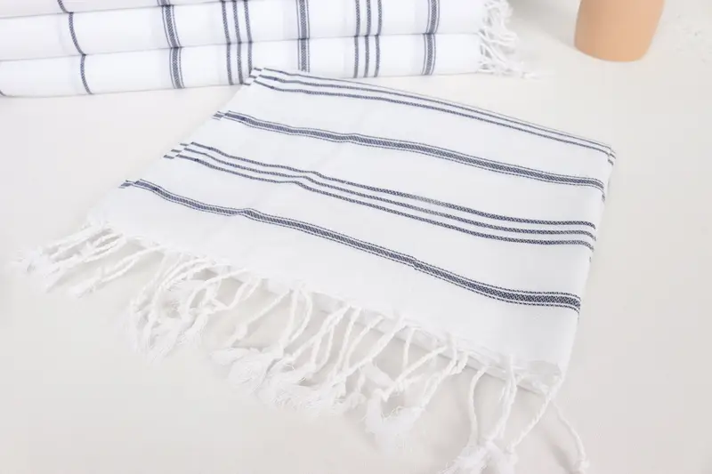 Xmas Gifts, Gift For Bride, Turkish Hand Towel, Monogram Hand Towel, Decorative Towel, 40x24 Cotton Striped Towel, Summer Gift, Custom Hand Towel - 5