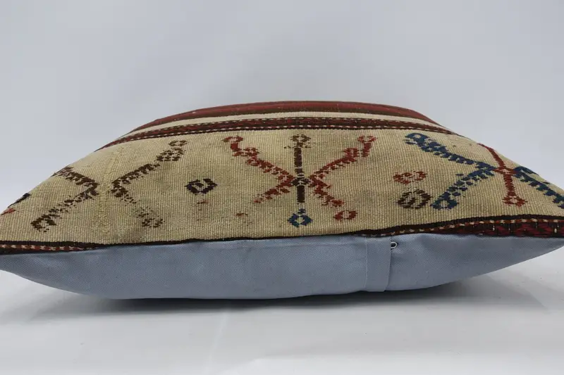 Wholesale Pillow, Ethnical Kilim Rug Pillow, Cushion, Home Decor Pillow, Toss Cushion Cover, 28x28 Brown Cushion, Kilim Cushion Sham - 5