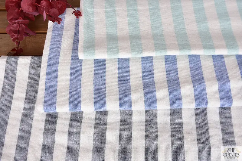 Regalo para mamá, regalos de soltera de soltera de México, toalla turca, toalla personalizada, toalla Terry a rayas de algodón de 68x40, toalla orgánica, regalo para él - 5