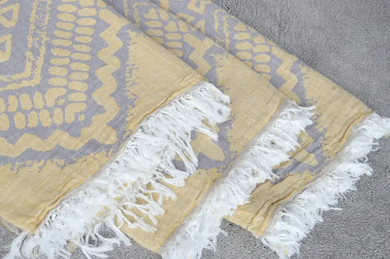 Valentines Day Gift Idea, Home Decor Gifts, Luxury towel, Monogram Turkish Bath Towel, Lightweight Turkish towel, 68x40 Cotton Striped Towel - 6