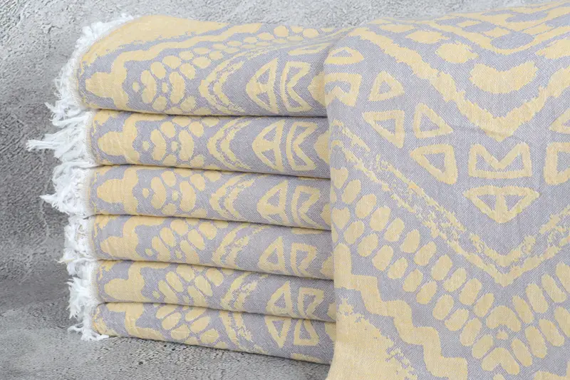 Valentines Day Gift Idea, Home Decor Gifts, Luxury towel, Monogram Turkish Bath Towel, Lightweight Turkish towel, 68x40 Cotton Striped Towel - 2