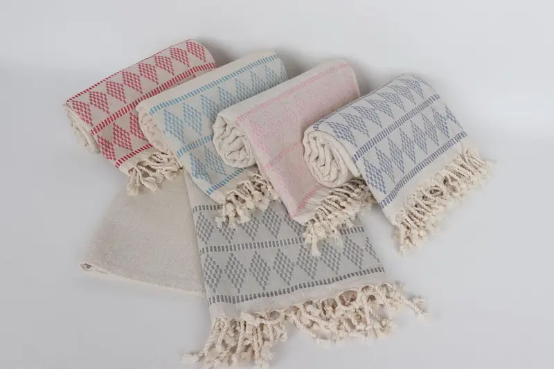 Travel towel, 70x36 Linen Kilim Design Towel, Turkish beach towel, Boyfriend Christmas Gift, Personalized Home Gift Wedding, Turkish hand towel - 3