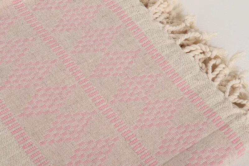Travel towel, 70x36 Linen Kilim Design Towel, Turkish beach towel, Boyfriend Christmas Gift, Personalized Home Gift Wedding, Turkish hand towel - 5