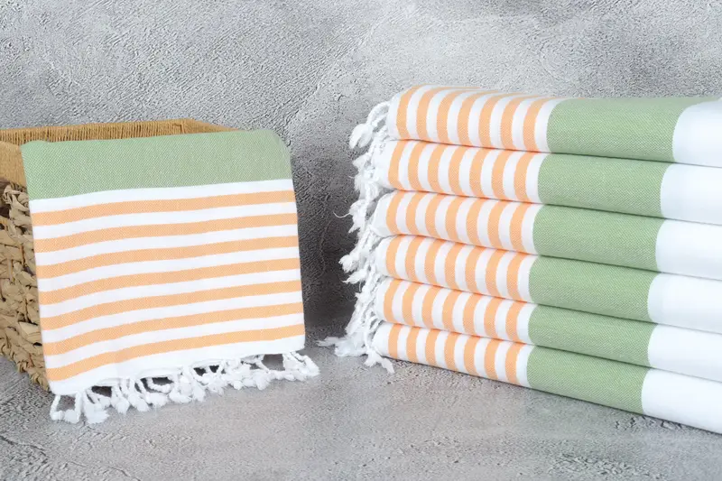 Halloween Gifts, Personalized Wedding Gift, 70x40 Cotton Striped Towel, Beach Theme Wedding Gift, Custom Wedding Gift, Personalized Towel - 3
