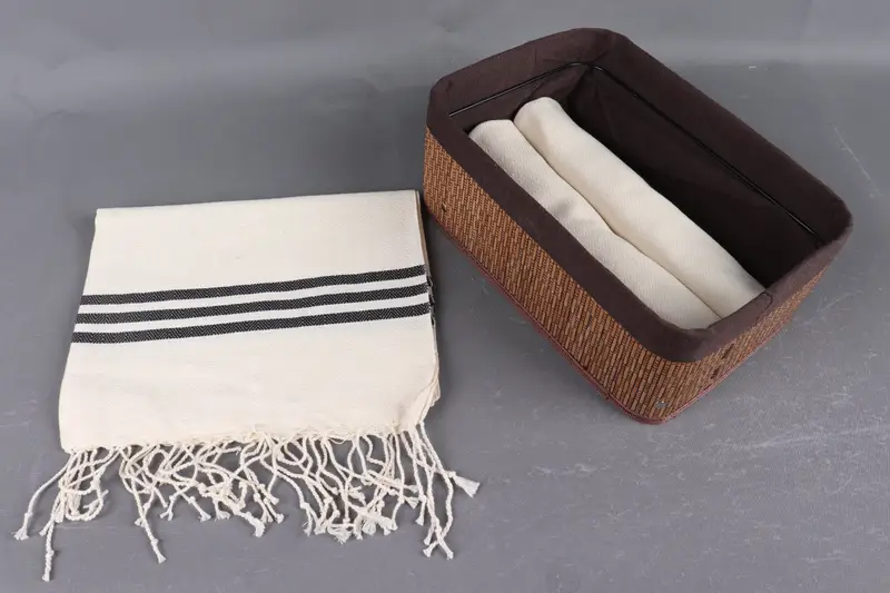 Bulk Order Towel, Bachelorette Towel, Employee Gifts, Turkish Tea Towel, Personalized Hand Towel, Custom Hand Towel, 36x24 Cotton Striped Towel - 4