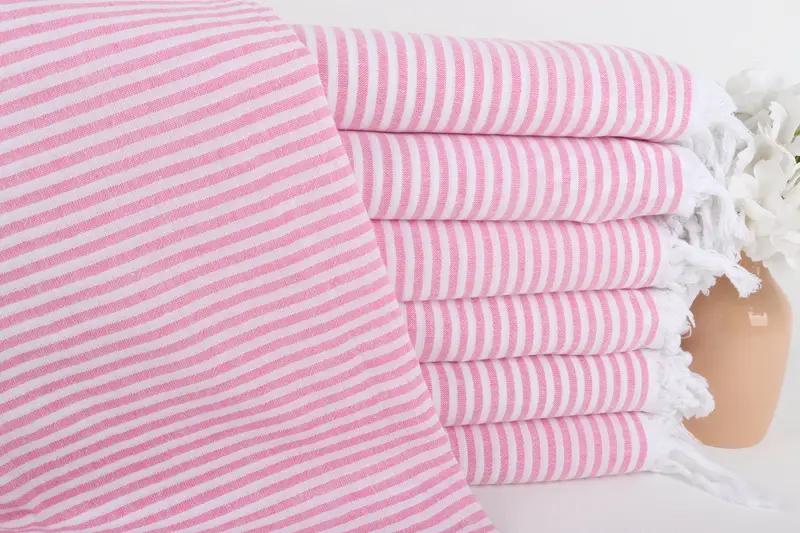 Beach Wedding Favor, 68x36 Cotton Striped Towel, Personalized Towel, Baby Boy Gift, Wedding Gifts Towel, Custom Wedding Gifts, Bridesmaid Towel - 1