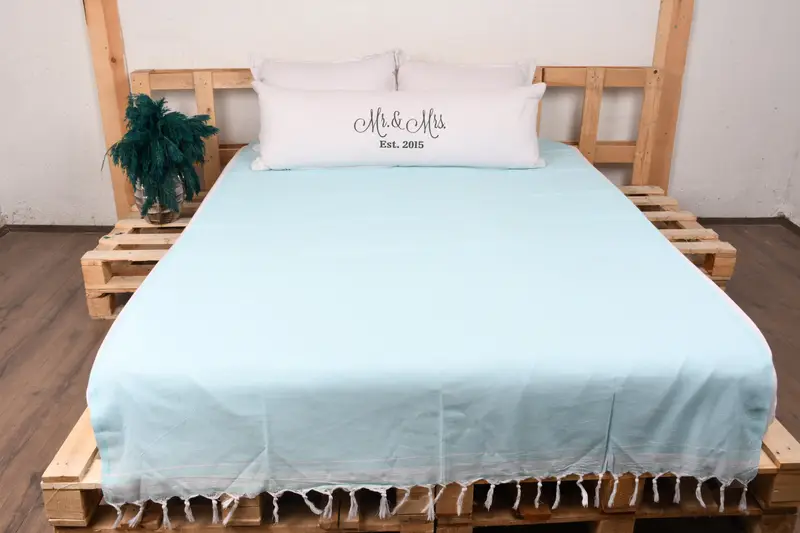 House Warming Gift, 92x56 Cotton Striped Towel, Personalized Blanket, Best Wedding Gift, Turkish Bedcover, Custom Blanket, Bachelorette Party Favors - 8