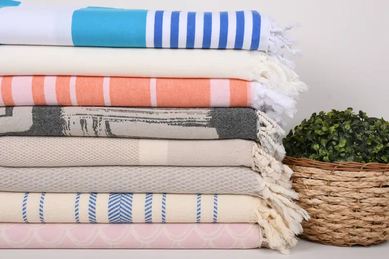 Personalized Gift For Him, Bridemaids Beach Towel, Lightweight Turkish towel, Personalized Gifts, 70x40 Cotton Set of 8 Towel, Best Friend Gift - 2