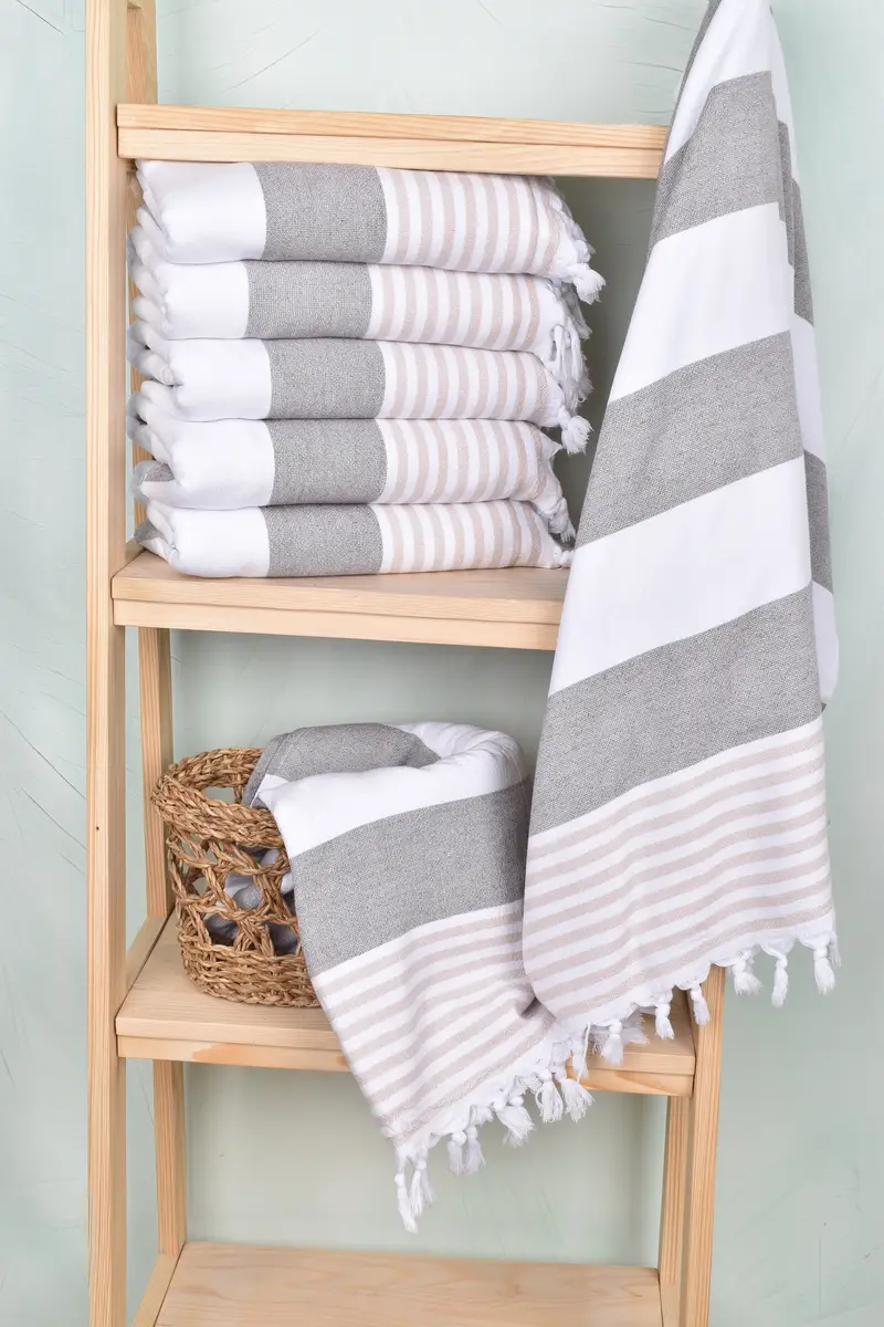 Mother Of The Groom Gift, Bridesmaid Gift, Spa Towel, Personalized Bridesmaid Gift, 68x36 Cotton Striped Terry Towel, Custom Gift, Summer Gift Ideas - 3
