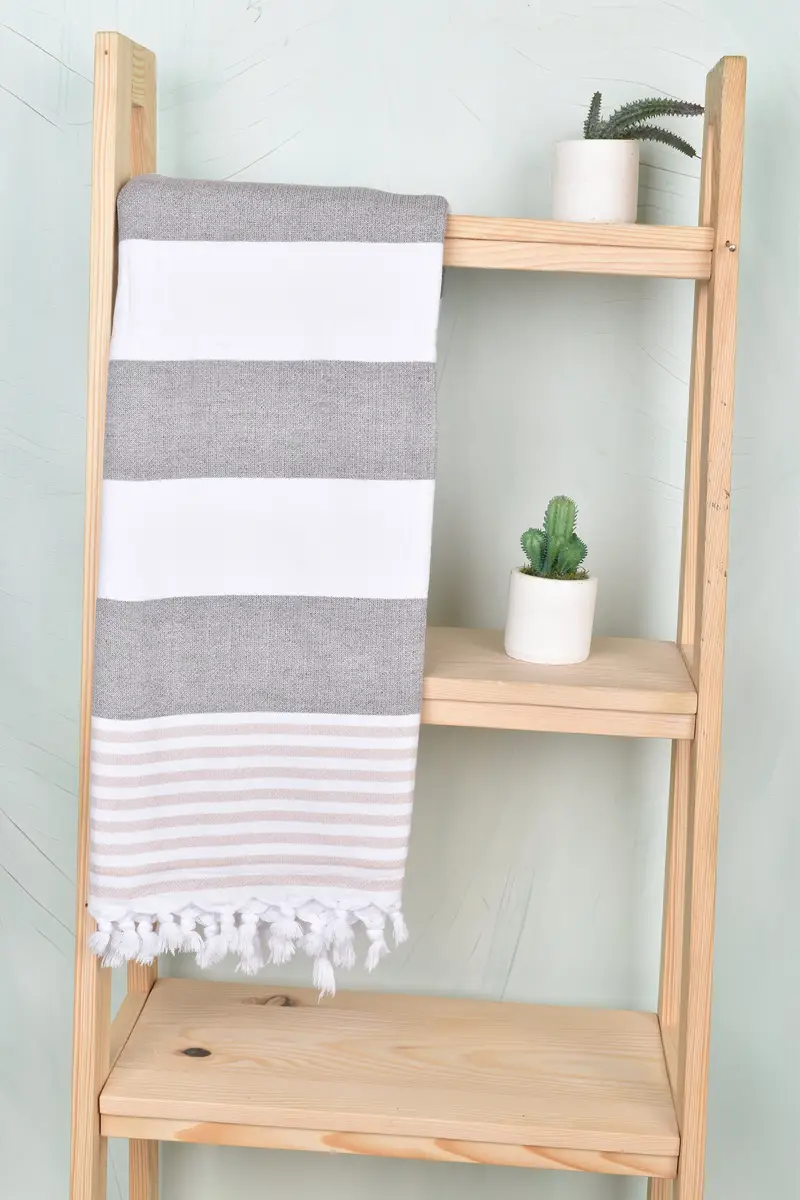 Mother Of The Groom Gift, Bridesmaid Gift, Spa Towel, Personalized Bridesmaid Gift, 68x36 Cotton Striped Terry Towel, Custom Gift, Summer Gift Ideas - 8